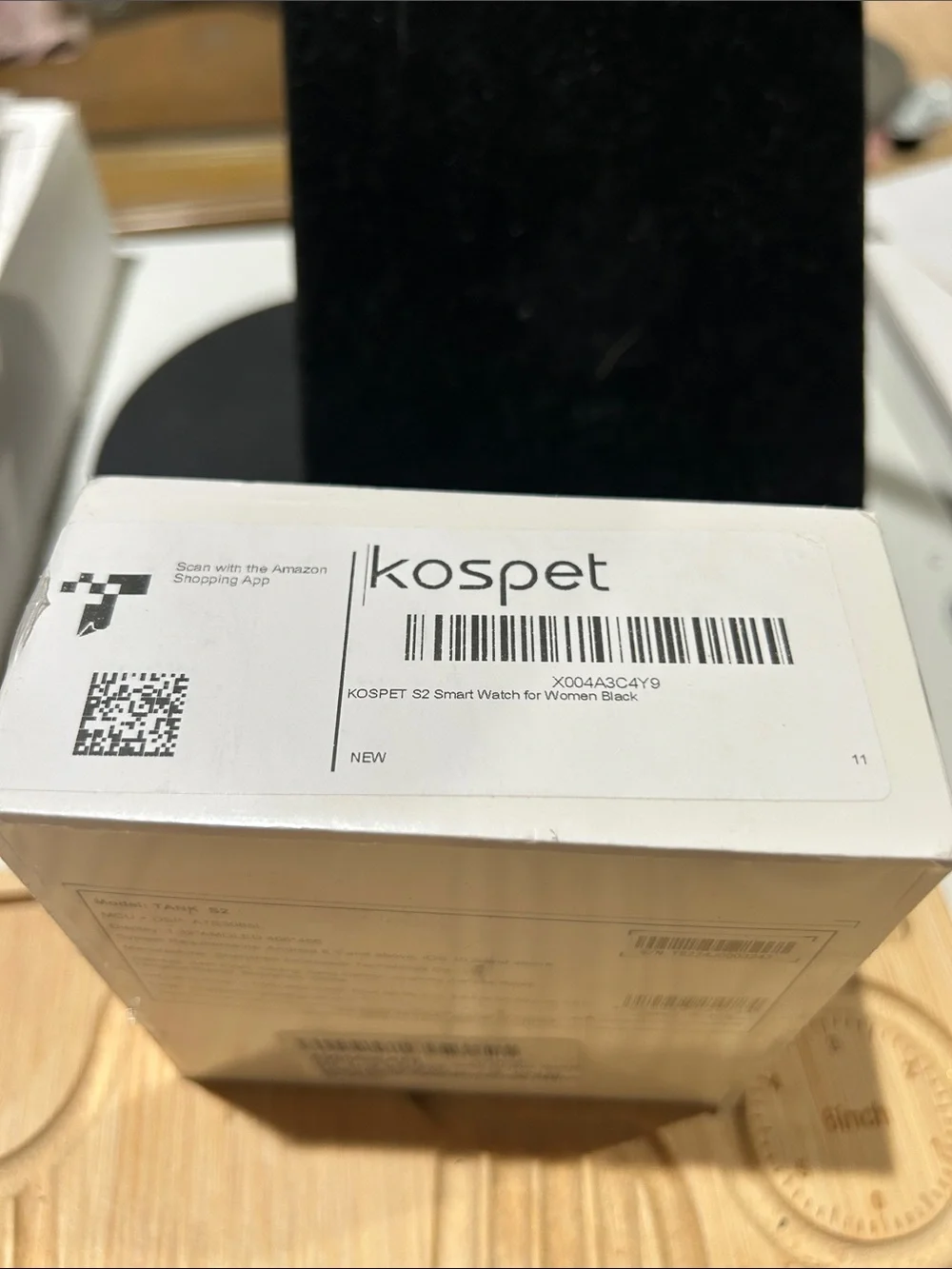 Kospet Military grade Smartwatch sealed brand new- Black